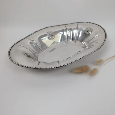 corbeille en métal argenté maison Gallia pour Christofle