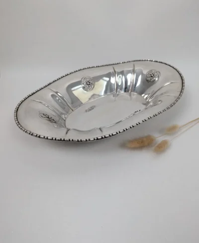 corbeille en métal argenté maison Gallia pour Christofle