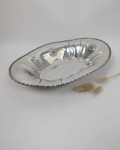 corbeille en métal argenté maison Gallia pour Christofle