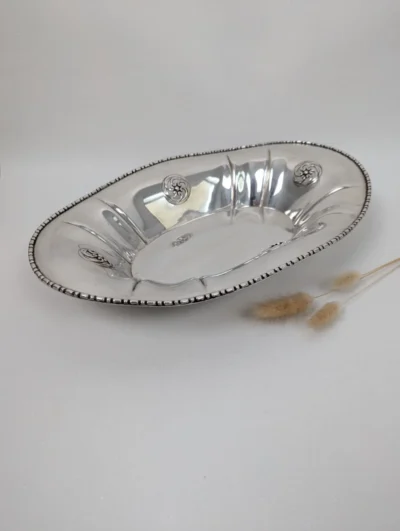 corbeille en métal argenté maison Gallia pour Christofle