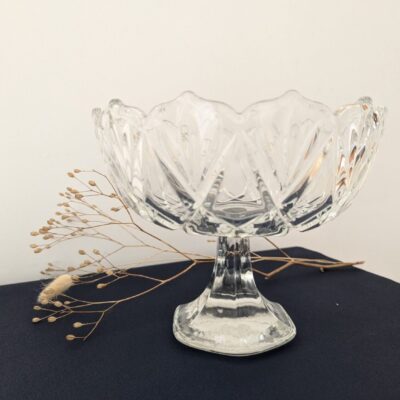 Coupe Cristal Ciselé sur Pied Élégante & Chic