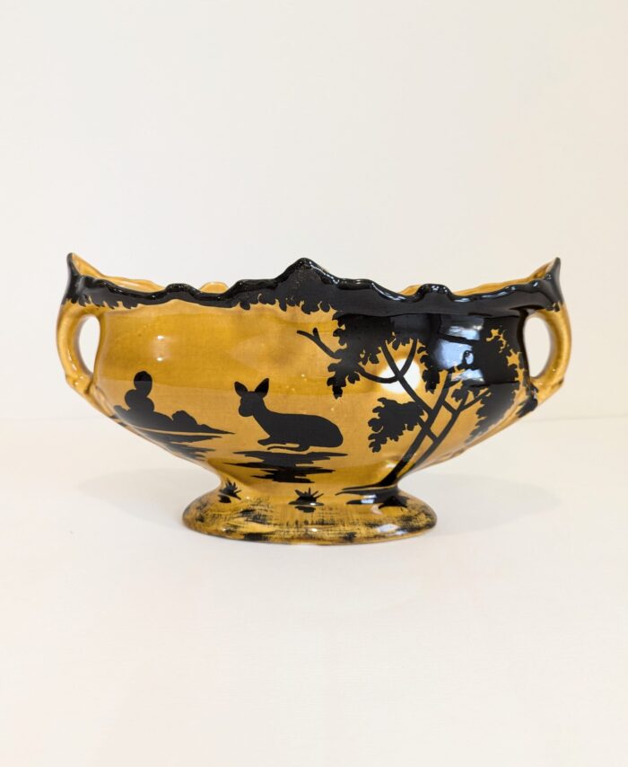 coupe art nouveau décor de paysage signée ORCHIES