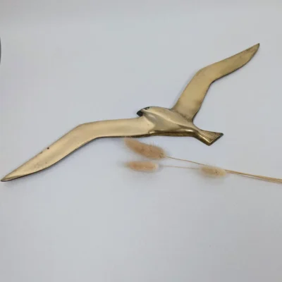 Oiseau décoratif laiton doré