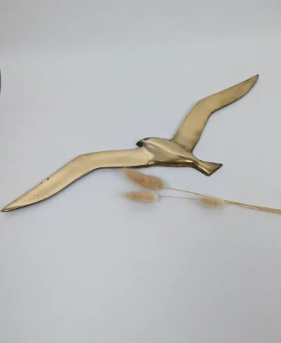 Oiseau décoratif laiton doré