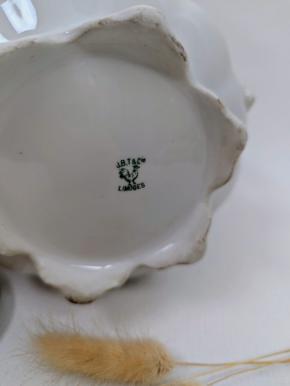 Antique sugar bowl in Limoges porcelain - Image 6
