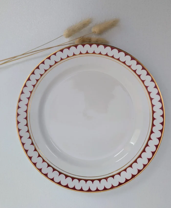 Assiette plate Luneville modèle Madrigal