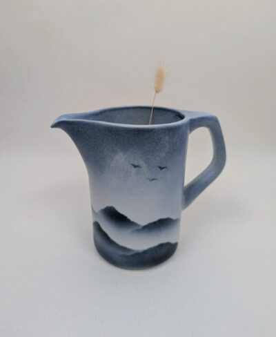 Broc Virebent porcelaine décor japonais poétique