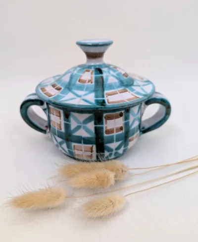 sucrier à 2 anses signé Robert Picaut