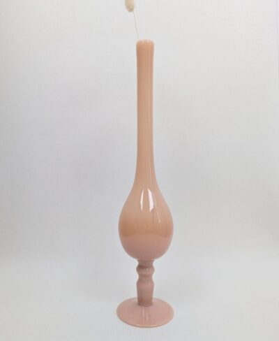 vase en opaline rose vintage type soliflore