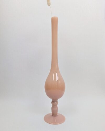 vase en opaline rose vintage type soliflore