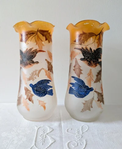paire de vases art nouveau ancien