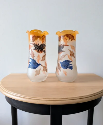 paire de vases art nouveau ancien villa brieg