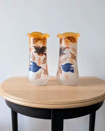 paire de vases art nouveau ancien villa brieg