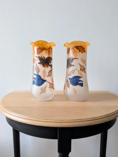 paire de vases art nouveau ancien villa brieg
