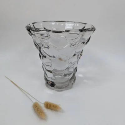 Vase en cristal Avesn avec aspect nid d'abeille