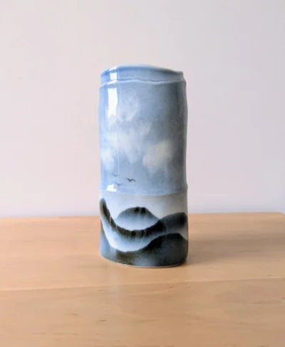 vase en porcelaine de virebent design claire debril