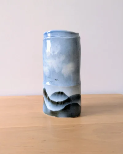 vase en porcelaine de virebent design claire debril
