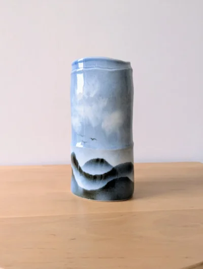 vase en porcelaine de virebent design claire debril