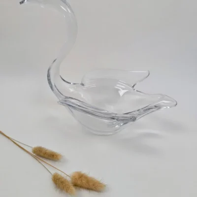 Cygne en cristal Vannes Le Chatel vintage