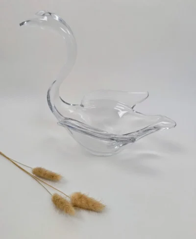 Cygne en cristal Vannes Le Chatel vintage