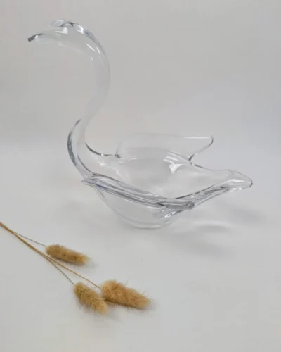 Cygne en cristal Vannes Le Chatel vintage