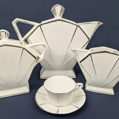 Service à café Art déco signé FT