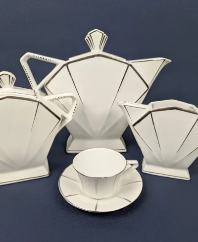 Service à café Art déco signé FT