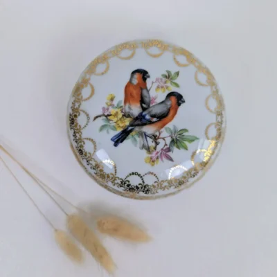 Boîte à bijoux en porcelaine de Limoges