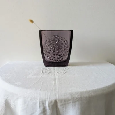 vase vintage en verre sklo union rudolf jurnikl