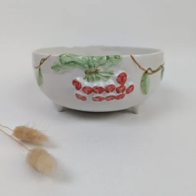 Vintage - Plat Égouttoir Radis en Barbotine