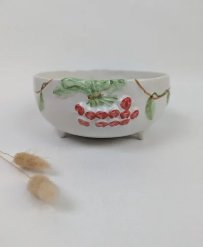 Vintage - Plat Égouttoir Radis en Barbotine