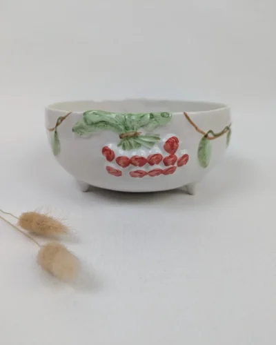 Vintage - Plat Égouttoir Radis en Barbotine