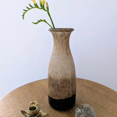 Vase vintage West Germany Scheurich KERAMIK en céramique marron