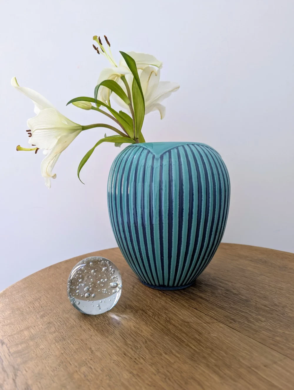 Vase en céramique vintage signé West Germany