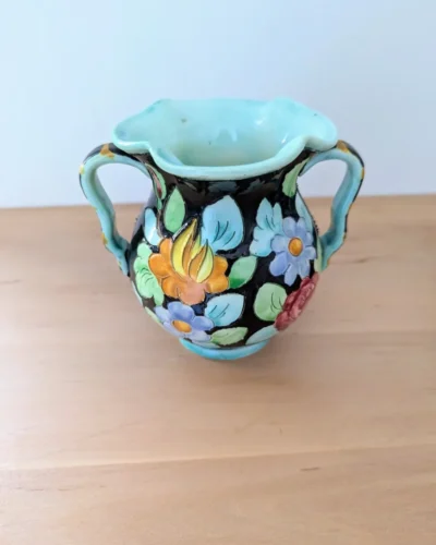 Petit vase en céramique coloré signé CERART Monaco