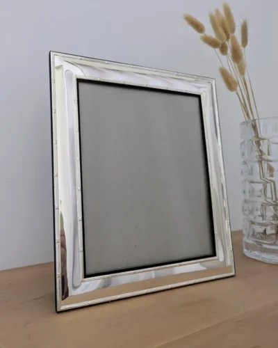 Cadre photo vintage plaqué argent Villa Brieg