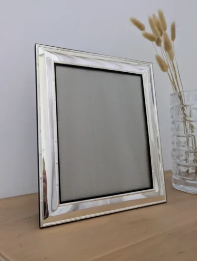 Cadre photo vintage plaqué argent Villa Brieg