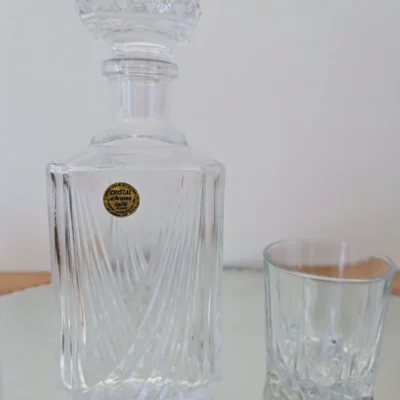Carafe à whisky vintage cristal d'arques