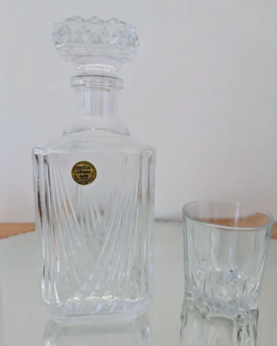 Carafe à whisky vintage cristal d'arques