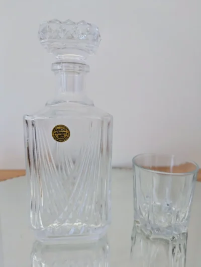 Carafe à whisky vintage cristal d'arques