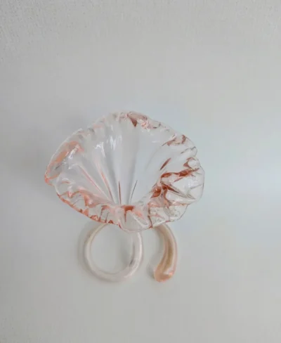 soliflore verre soufflé de murano rose