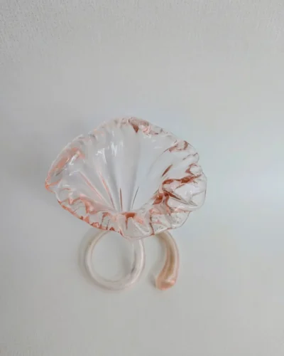 soliflore verre soufflé de murano rose