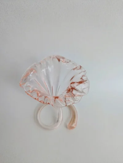 soliflore verre soufflé de murano rose