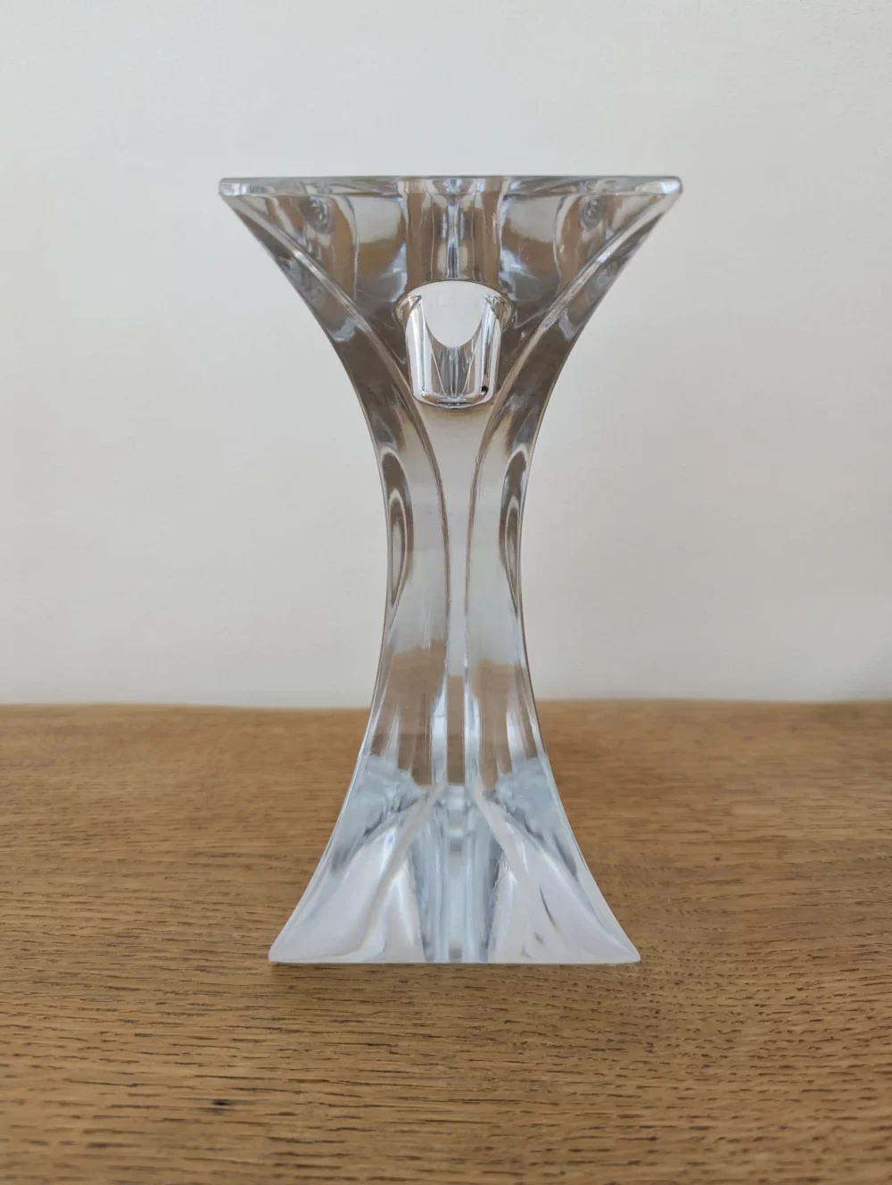 bougeoir en cristal forme design