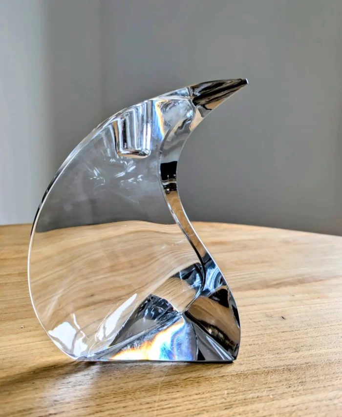 bougeoir en cristal forme design