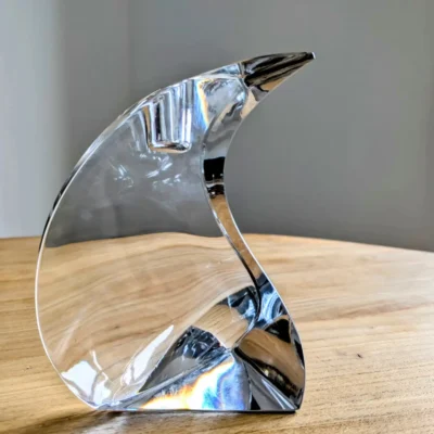 bougeoir en cristal forme design