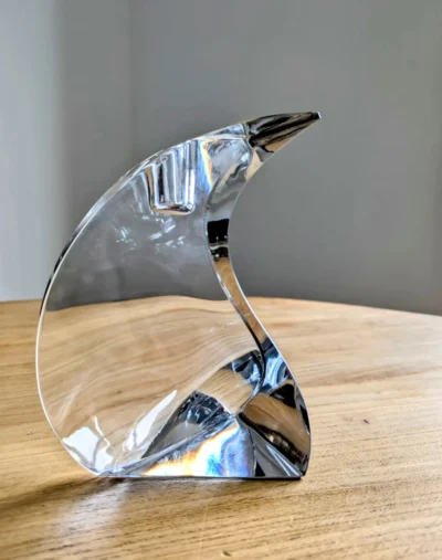 bougeoir en cristal forme design