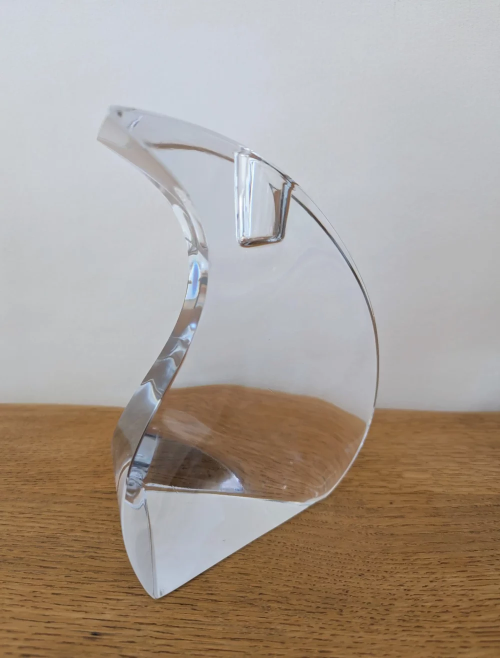 bougeoir en cristal forme design