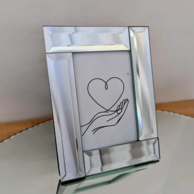 cadre photo vintage miroirs biseauté