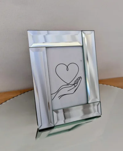 cadre photo vintage miroirs biseauté